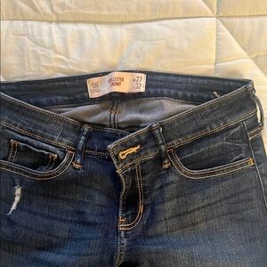 Hollister Women's Dark Blue Skinny Jeans size 27.